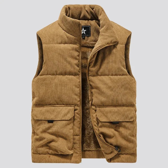 Corduroy winter vest