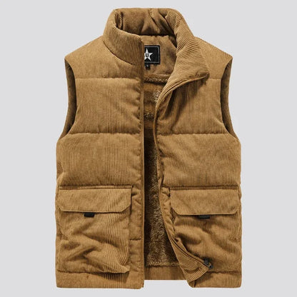 Corduroy winter vest