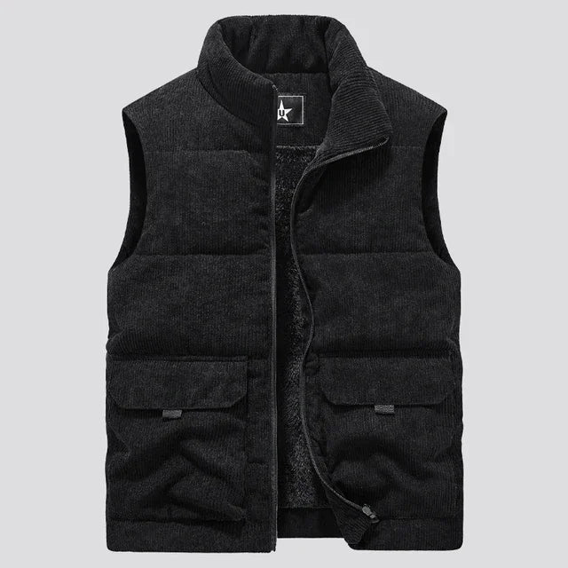 Corduroy winter vest