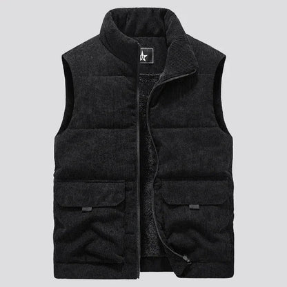 Corduroy winter vest