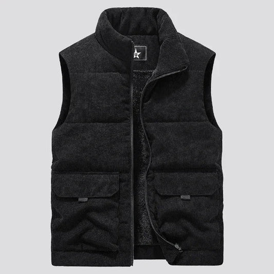 Corduroy winter vest
