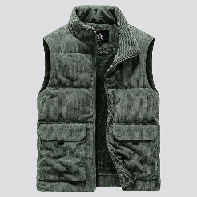 Corduroy winter vest